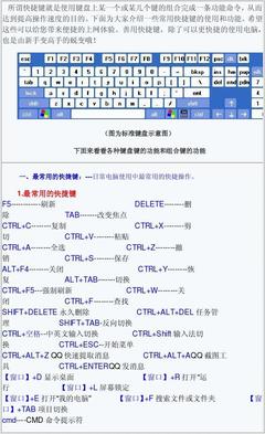 电脑键盘快速设置